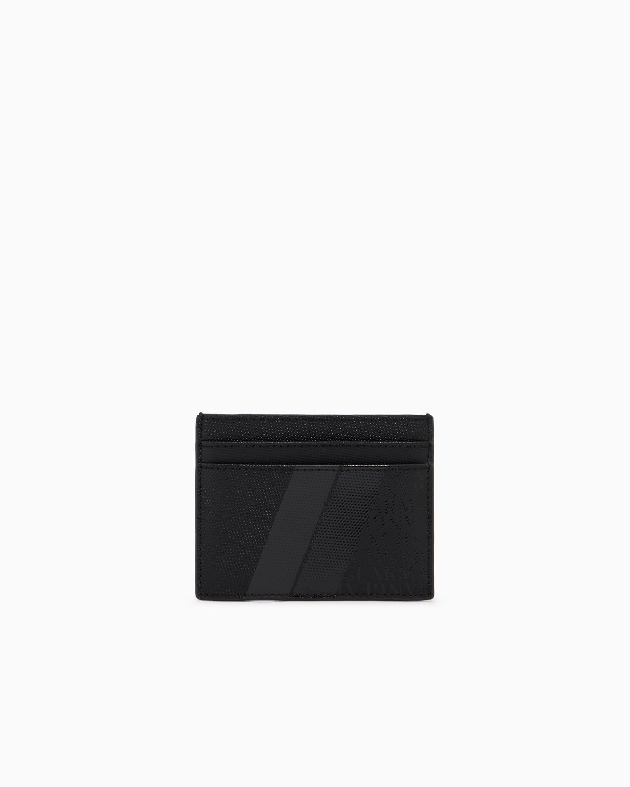 Armani Exchange Men's Dylan Two Stripes Travel Accessory-Envelope Card Holder, Black, One Size