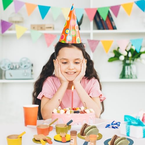 AolKee Spielküche Zubehör, 26 Stück, Küchenzubehör Kinder Holz, Spielzeug-Küchenzubehör, Rollenspiel-Spielzeug für Kinder ab 3 Jahren