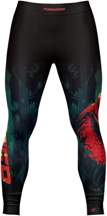 Predators Jiu Jitsu Compression Spats Men's Legging for Sports MMA BJJ Workout Wrestling