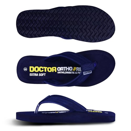 Image of DOCTOR EXTRA SOFT Thong Arch Support Ortho Slippers for Women|Orthopedic Diabetic & Stylish|Lightweight Comfortable & Casual|Pregnancy Anti-Skid Bedroom Daily Use House Flip-Flops Ladies & Girls D-15