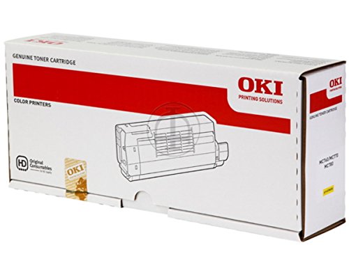 Toner yellow OKI MC 760 dnf original de 6000 pages pour imprimante laser