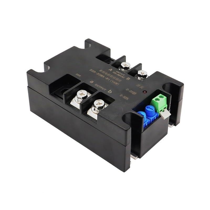 Single-Phase Intelligent Electronic Starter Soft Starter Soft Start Module Slow Start for Water Pump Electronic Starter 2KW4KW6KW8KW Fan(SSR-80WA-R1(3KW))