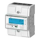 MIRATIC Compteur Electrique Triphasé 80A Certifié MID Mesure Bidirectionnelle (Consommation/Production) 230V/400V Écran LCD Rétroéclairé Wattmetre Montage Rail Din Electrique 4,3 Module