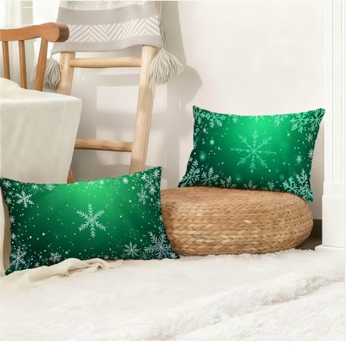 Housse coussin Noël 50x80 velours imperméable avec zip - 5