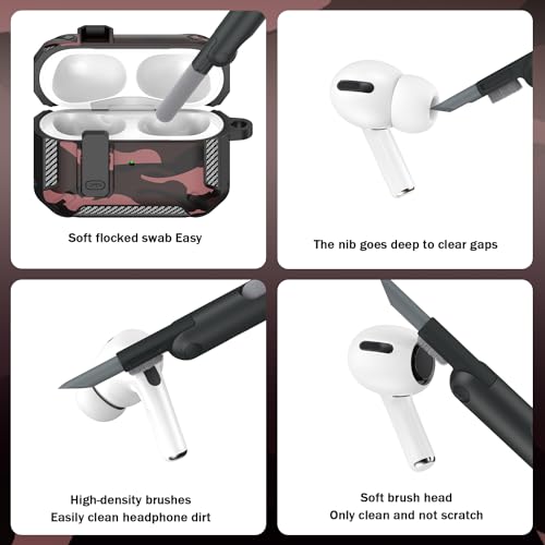 Image of RFUNGUANGO for AirPods Pro 2 Case Carbon Fiber Series, Red