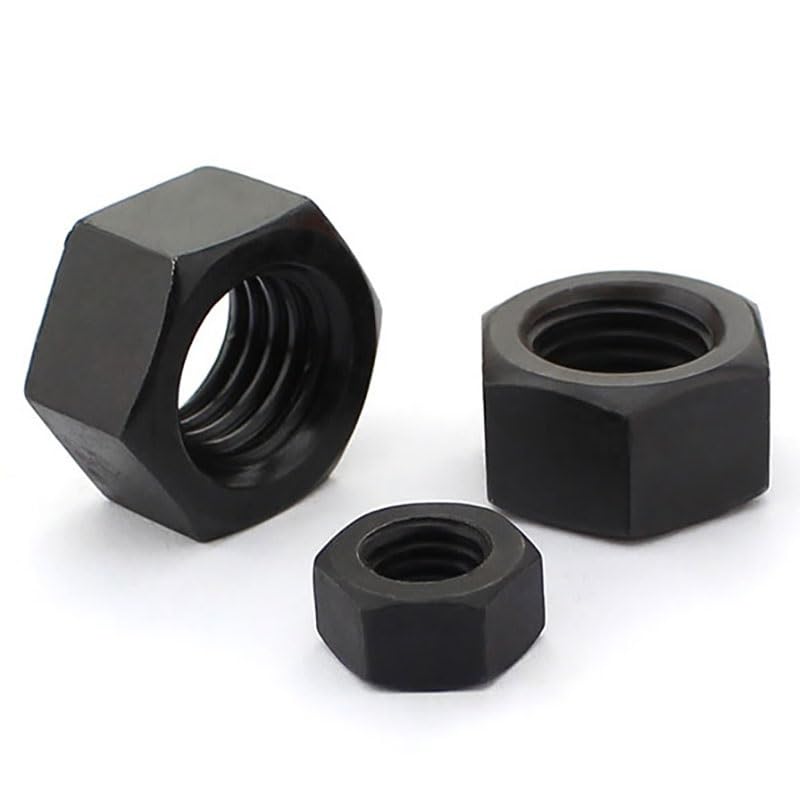 ファスニングナット 10-100 個 M2 M2.5 M3 M4 M5 M6 M8 12.9 グレード黒六角ナット六角ナット黒スクリ
