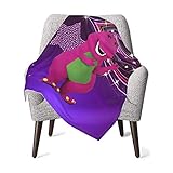 Barney & Friends Super Soft Warm Blanket for Toddlers, Decorative Blanket for Cartoon Boys and Girls...