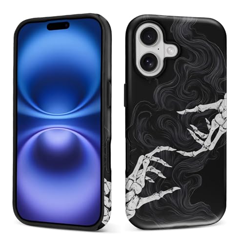 Coque iPhone 17 silicone liquide mat squelette pour le quotidien