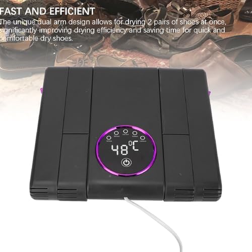 Secador de calzado doble brazo plegable con temporizador miniatura 5