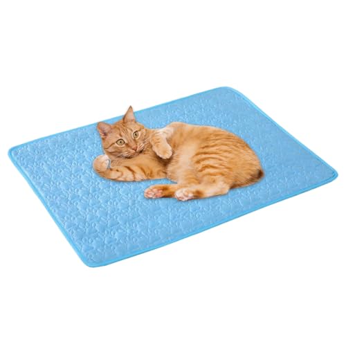 Generisch Tappetino refrigerante per gatti – Tappetino refrigerante per cani e gatti | Tappetino lavabile per dormire cuccioli accessori per animali domestici per estate divano viaggio esterno