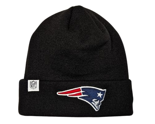 New Era New England Patriots NFL Loop Label Knit Schwarz Beanie - One-Size