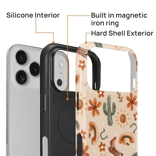 Coque iPhone 17 Pro en silicone mat premium aux finitions soignées style Western