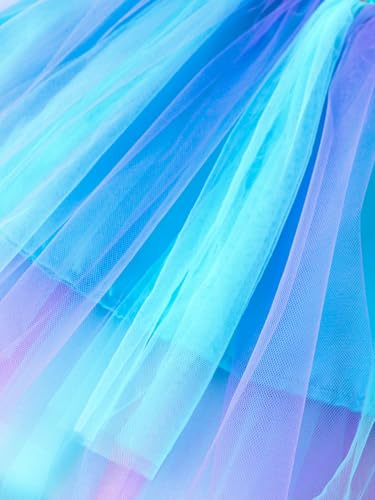 Girls Tutu Dress Unicorn Mermaid Tulle Summer Party Sleeveless Dresses4