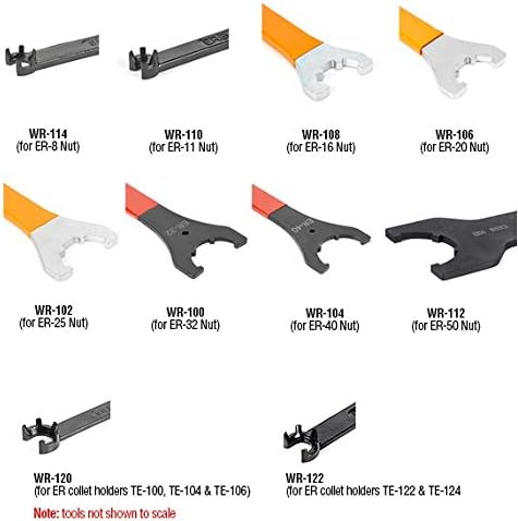 Amana Tool WR-122 CNC Replacement Mini Wrench for ER Collet Holder Extensions TE-122 and TE-124 image 3