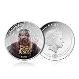 The Lord of The Rings Gimli Colour Silver Plated Half Dollar Coin Samoa 2022