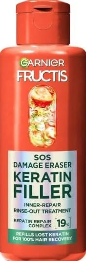 FRUCTIS KERATIN FILLER SOS, Therapy for damaged hair, Inner-Repair, Rinse-Out Treatment, Keratin Repair Complex, 200 ml