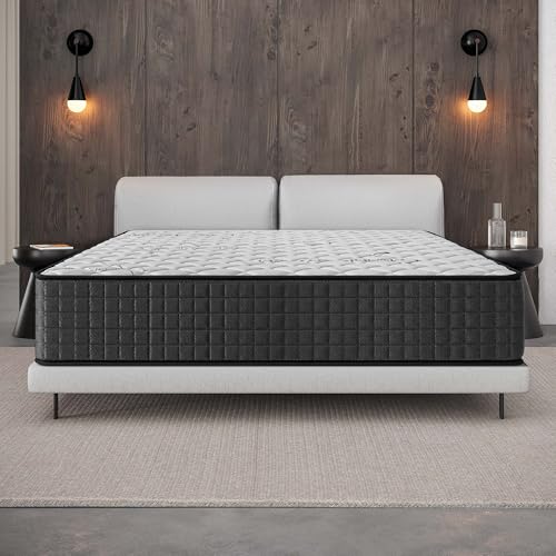 COSMOS - Colchón 150x200 cm - Gamma - Altura 32 cm - Espuma HR y Blue Latex - Confort Firme - 7 Zonas - Reversible - Hipoalergénico - Duradero - Independencia de lechos - Transpirable