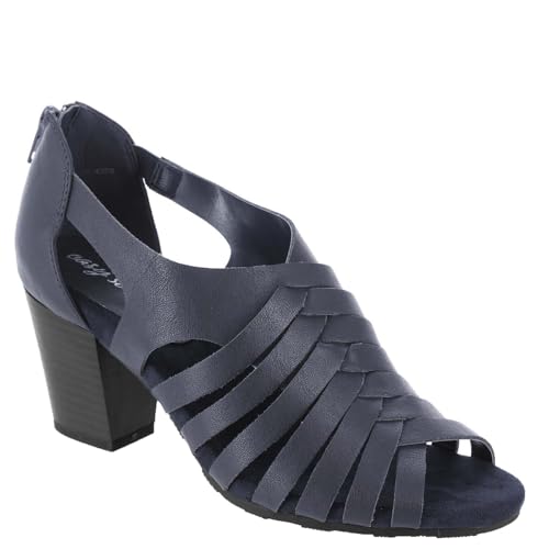 Sandale à talon Easy Street Vanni bleu marine taille 36 pour femme