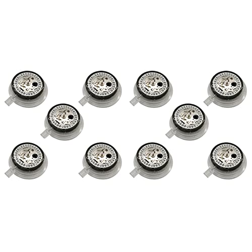 KTELI 10X NH35 ムーブメント日付セット 高精度自動機械式腕時計リスト、シルバー、750056340, シルバー, モダン