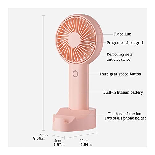 Fans Mini Handheld Fan Draagbare Oplaadbare Breeze Rustige Fan USB Ventilator met ventilatorstand voor thuisreis Outdoor… - Image 8