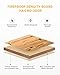 KingCamp Bamboo Folding Table, Camping Outdoor Portable Camp Table with Adjustable Height legs & Carry Bag for Outdoor RV Backyard Picnic Tailgating Beach