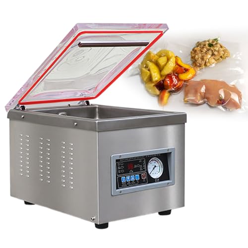 DFYOZX Selladora al vacío de cámara, excelente Efecto de Sellado con Control automático, máquina de envasado de Alimentos Profesional Utilizada para Carnes Frescas, C (B)