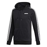 adidas Chaqueta con Capucha de Forro Polar con 3 Rayas para Hombre Essentials