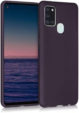 kwmobile TPU Case Compatible with Samsung Galaxy A21s - Case Soft Slim Smooth Flexible Protective Phone Cover - Light Lavender