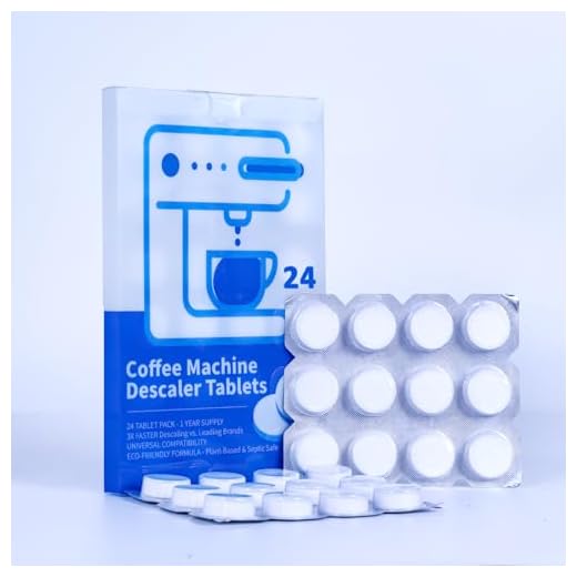 HI FINE CARE Pastillas descalcificadoras para máquina de café, 24 unidades, compatibilidad universal, fórmula a base de plantas, suministro de 1 año, tabletas de limpieza de acción rápida