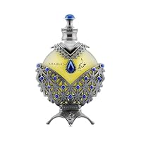 Hareem Al Sultan Blue 35ml Perfume Oil by Khadlaj – Citrus Jasmine Musk Amber Fragrance – Alcohol-Free Perfume Oil for Men and Women – Made in UAE