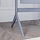 Vida Designs Nishano Rechteckiger Spiegel, volle Länge, freistehend, Holz, drehbar, für Schlafzimmer, Flur, Kommode, Grau