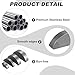MECCANIXITY 16 Pcs Woodruff Key, 19x4x7mm Carbon Steel Metric Woodruff Semicircle Key Half Moon Tool Keys for Mechanical Fasteners Industry