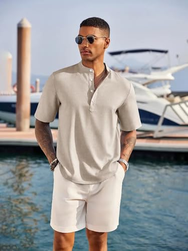 Image of Lymio Men Shirt || Kurta Style Shirt|| Half Sleeve || Solid Kurta Style (Available Also Packs) (Short-Kurta)
