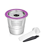 Stainless Steel Reusable Cups Compataible for Keurig K select K80, K-Elite, K15,K155,K200,K250,...