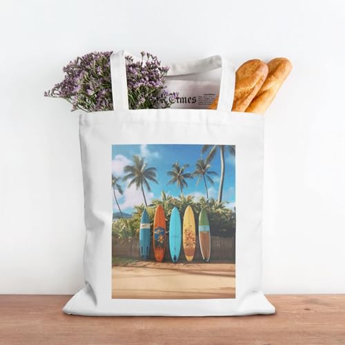 Shih Tzu Dog Canvas Tote Bag for Women Grocery Shopping Bags Reusable Shoulder Tote Purse Handbags4