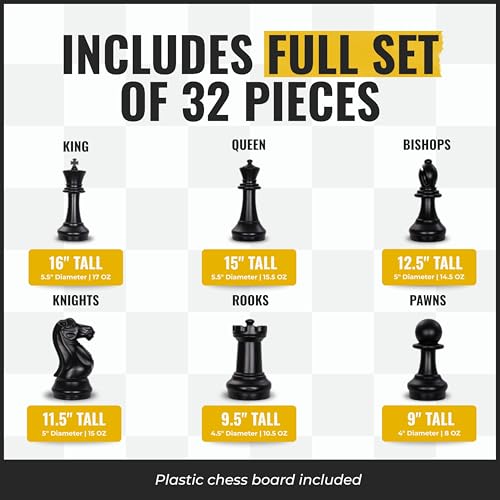 Juego Gigante de Ajedrez MegaChess con Rey 16 Pulgadas miniatura 4