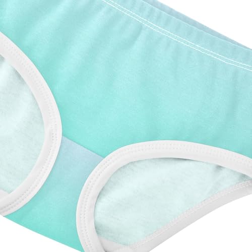 Joisal Elegant Blue Aqua Gradient Cute Panties Girl Girls Underwear Toddlers Cotton Florals Briefs Underpants 2t4