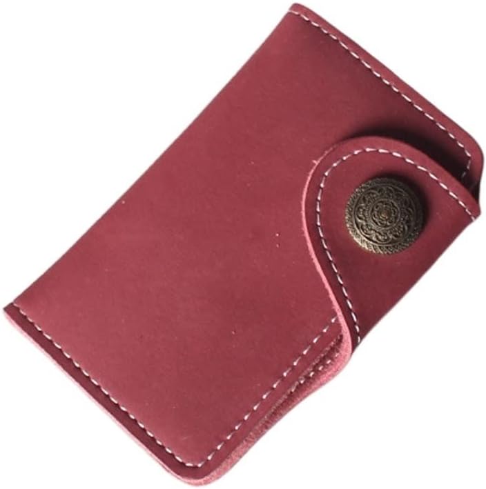 Key Holder Wallet Card 2-in-1 Mini Unisex Key Case Wallet(Black)