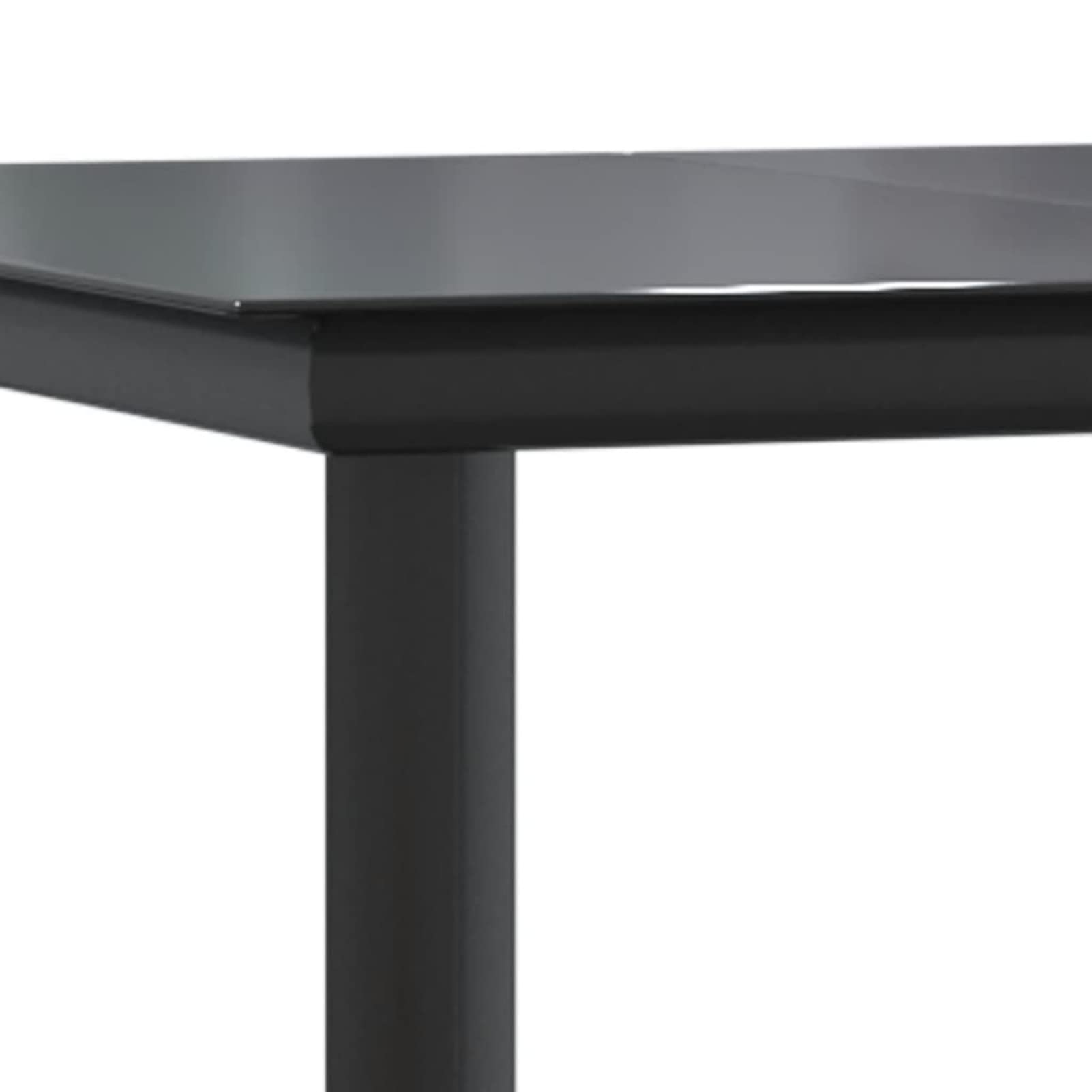 3185139 Set da Pranzo Giardino 5pz Nero e Grigio con Cuscini Polyrattan Testata in Legno,Testata Letto Matrimoniale Muebles Dormitorio Spalliera Letto Testiere per Letto Matrimoniale