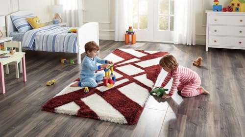 Image of Fluffy Silky Micro Fiber Polyster Carpet /Runner for Bedroom, Study Room, Playing Room, Guest Room ETC. 2x5 Feet, (P-3)