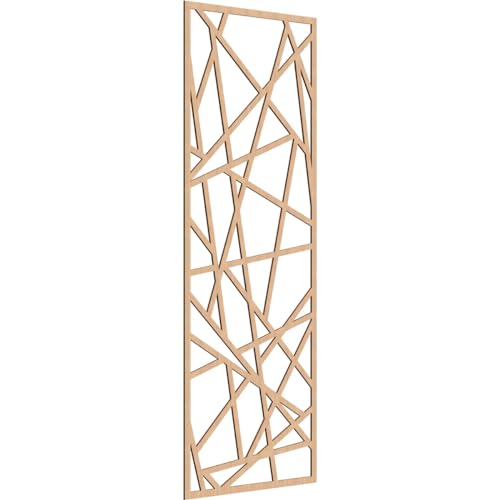 Image of Conway Decorative Pierced Fretwork Wood Wall Panels, 33 3 /8 inchW x 84 3 /8 inchH x 1 /4 inchT, Hickory