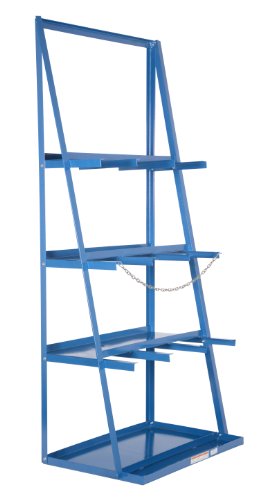 Vestil VBR-9 Steel Vertical Bar Rack 39.375 x 24.125 x 84 3,000 Lb. Capacity Blue