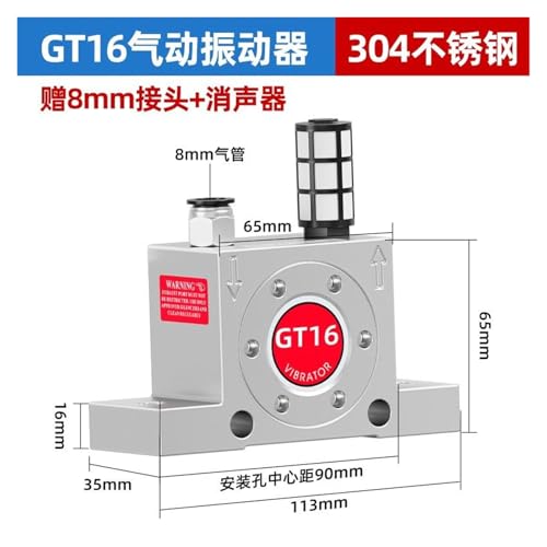 Martillo neumático GT16 contra atascos de material en conductos y silos 3