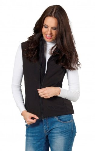 Fifty Five Softshellweste Kanara-winddichter Windbreaker mit Five-Tex Membrane Chaleco para Exterior, Negro (Negro 010), 44 para Mujer