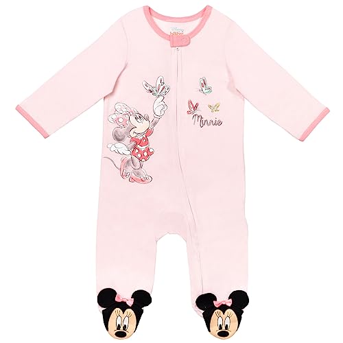 Disney Junior Baby Girls 2 Pack Zip Up Sleep N' Plays Newborn to Infant Sizes (Newborn - 24 Months)2