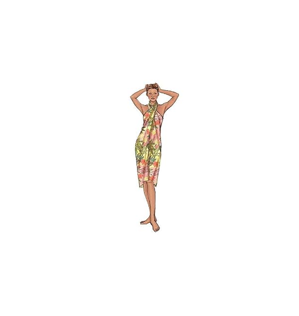 Butterick Patterns B4526 Misses' Swimsuit and Wrap, Size AA (6-8-10-12) by Butterick - Used condition - Image 3