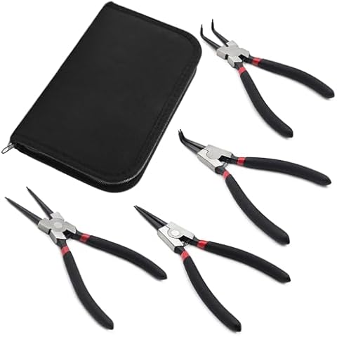 LYFJXX 4 Pack 7" Snap Ring Pliers Set Cover