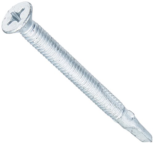 The Hillman Group 560673 1/4-Inch x 2-3/4 Flat Head Phillips Self Drilling Screws with Wings, 100-Pack