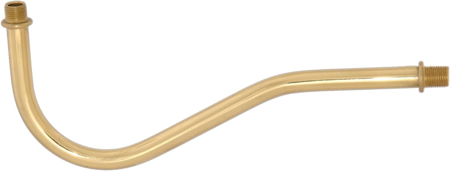 B&P Lamp® Brass Pin-Up Arm, 1/8M X 1/8M, 7" Length