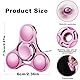 SCIONE Metall Fidget Spinner – Hand Spinner für Erwachsene & Kinder – Anti-Stress-Sensory-Spielzeug mit abnehmbaren Kugellagerkappen – Perfekt für Büro, Klassenzimmer & Party-Geschenke (Rosa)